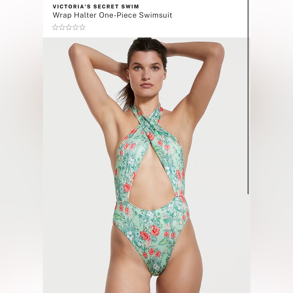 VICTORIA’S SECRET - Floral Halter One-Piece Swimsuit